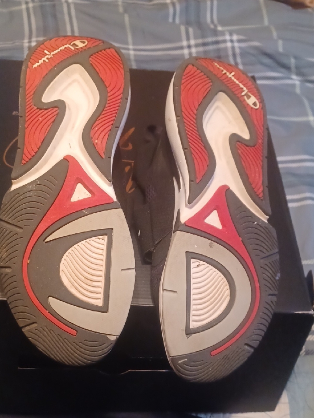 Champion Men's Slip-On Athletic Sneakers - Black/Wht - Picture 8 of 8